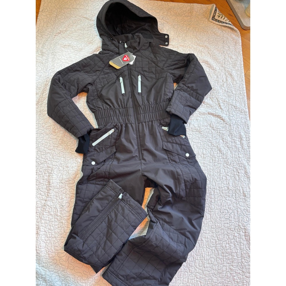 Free People Movement All Prepped Up Ski Suit Black PrimaLoft Insulated Large
